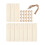 1 Set 97 Teile Holz Lesezeichen Hanfseil Selbermachen 8