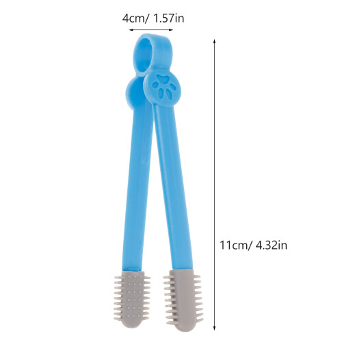 Grise Silicone Nettoyage Yeux Chats 1