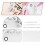 3 Sets Kosmetik Make-up-Paletten Mischspatel Silber 8