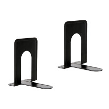2 Verdickte Metall Buchstützen Für Zuhause Und Büro (Schwarz)