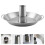 Praktischer Grillhähnchenhalter, Rost, Bräter, Backform Silber 2