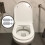 Einfache Toilettensitz Dämpfer Dichtung Deckelzubehör Set 10