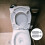 Einfache Toilettensitz Dämpfer Dichtung Deckelzubehör Set 4