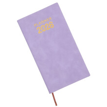 Tragbares Taschenjournal Pu Lederhülle A6 Kalender Notizbuch 2026