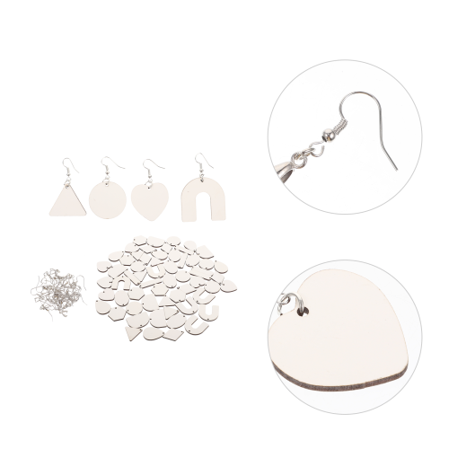 1 Set Sublimations Ohrringe Handgemachte Ohrringrohlinge DIY Kit 2