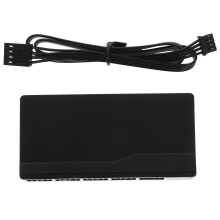 Magnetisches Gehäuse Lüfter Hub 4-Pin Pwm Kühlung Adapter Schwarz