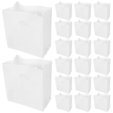 50St Witte Plastic Zakjes Met Handvatten Pe Voor En