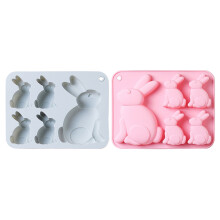 2Stk Diy Ostern Hase Backform Für Schokoladentorte Lebensmittelecht Silikon