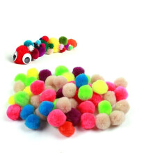 100Stk 25Mm Pom Poms Flauschige Bälle Für DIY Bastelarbeiten