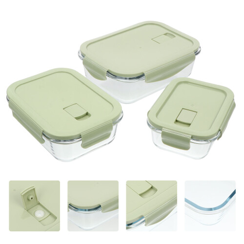 3St Mittelbox Schule Büro Mahlzeit Behälter Mit Fächern Bento Box 2