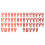 52 Alphabet Weinglas Marker Silikon Schild Rot 6