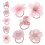 10 Blumen Haargummis Für Elastische Haarbänder 8
