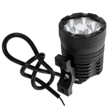 Black Headlight for Motorbike Durable Iron Handlebar Lamp