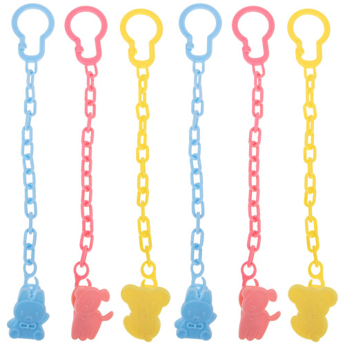 12Stück Baby Schnullerkette Mit Beißring Clip