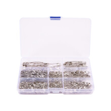 450 Handgemachte Eisen Sicherheitsnadeln Mini Schnalle Silber
