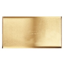1Stück Tablett Kosmetik Aufbewahrung Golden