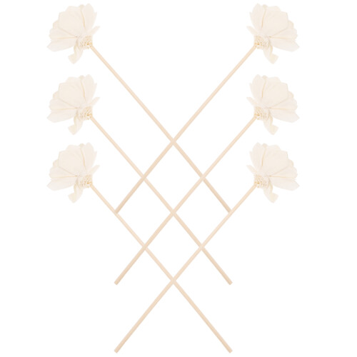 6 Aroma Diffuser Sticks Für Duftöl, Dekorative Dahlien Sticks 2