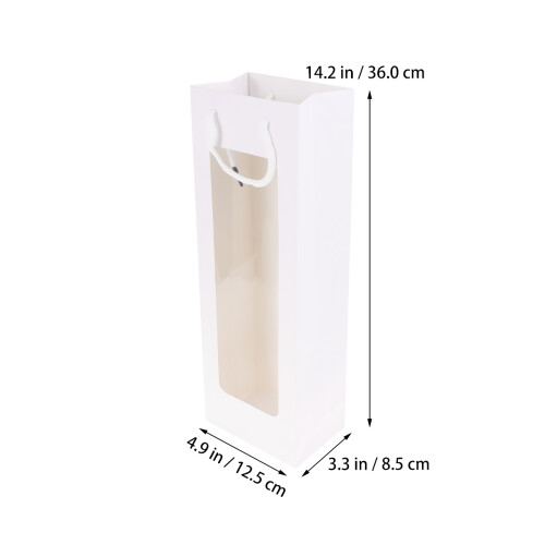 12Stk Einzelne Rotwein Kraftpapier Mit (Weiß) 1