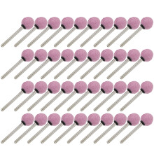 100Stk Kugelförmige Schleifköpfe Pink