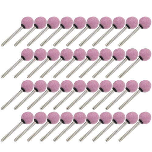 100Stk Kugelförmige Schleifköpfe Pink
