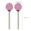 100Stk Kugelförmige Schleifköpfe Pink 8
