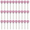 100Stk Kugelförmige Schleifköpfe Pink 2