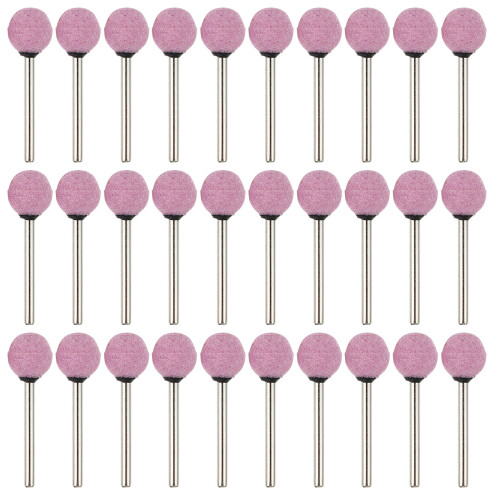 100Stk Kugelförmige Schleifköpfe Pink 1