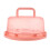 1 Set Handheld Cake Box Für Kuchen Dessert, Transparent 1