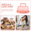 1 Set Handheld Cake Box Für Kuchen Dessert, Transparent 7