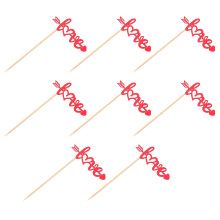 24Stk Papier Cake Picks Cupcake Toppers Party Zubehör