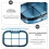 Multi Grid Medikamentenbox Transparente Pillendose 8