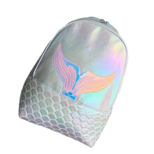 Women Pu Rucksack Holografisches Meerjungfrau Design