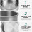 4Stk Schüssel Suppenschüssel Für Haushalt Silber 9