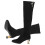 1 Paar Damenstiefel Herbst Winter Überknöchel Absatz Elastisch 5