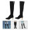 1 Paar Damenstiefel Herbst Winter Überknöchel Absatz Elastisch 9