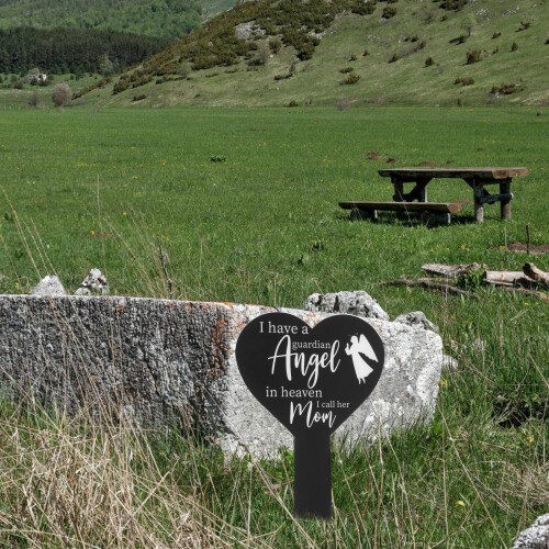 Pet Memorial Stake Acryl Herzförmig Garten Grab 2