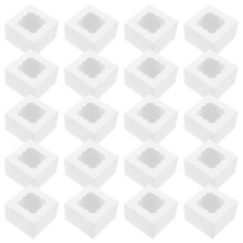 50Stk Cookie Boxen Dessertbox Durchsichtige Kuchenbox Tragbar