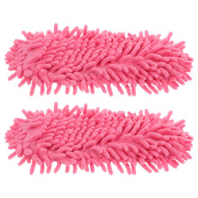 2Stk Waschbare Chenille Wischschuhe Für Bodenreinigung