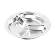 20cm 304 Geteilter Teller Fächer Servierplatte