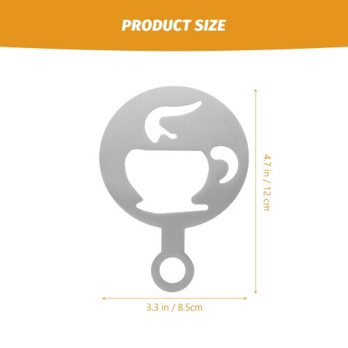 4Stk Waschbare Schablonen Für Diy Cappuccino 2