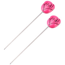 2 Stuks Rvs Cake Tester Rozenkop Patroon Voor Cake Brood Muffin