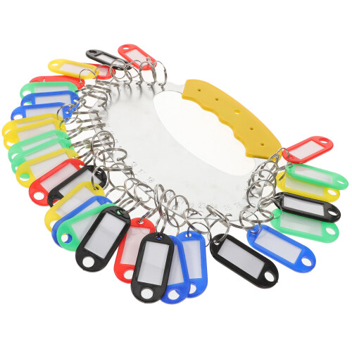 1Set Premium Plastic Iron Key Organizer Tags for Warehouse Home Use
