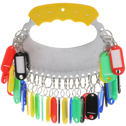 1Set Premium Plastic Iron Key Organizer Tags for Warehouse Home Use 2