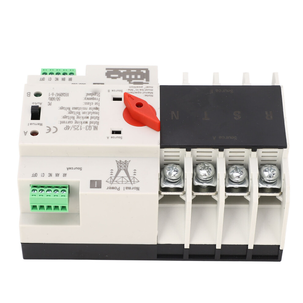 Rail Mounted Dual Power Switch 110V 80A With Fast Millisecond Switchover 8421353545949