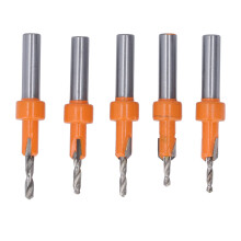 5 Stück kegelförmiger Senkkopffraeser aus Wolframstahl, Schaft 30x8 mm