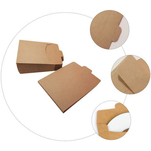 1 Set Mit 50 Braune Kraftpapiertüten Für Cd Und Briefe 1
