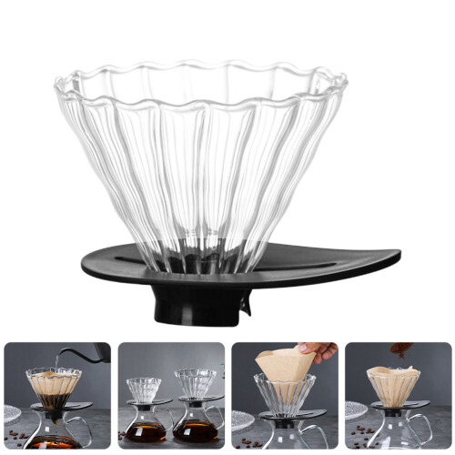 Portable Glass Coffee Funnel Reusable Coffee Accessory 2