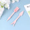 10 Kunststoff Gartenheber Sämlings-Transferwerkzeug Pink 6