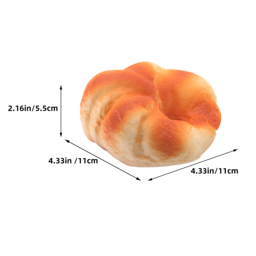 2Stk Brotmodell Echtes Brot Simulation Faux Food 1