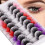9 Paar Gekleurde Pluizige Valse Cosplay 6